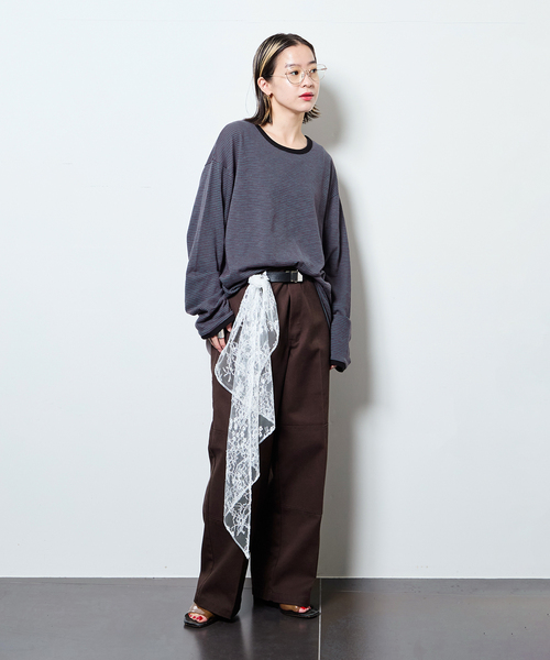 新品 CITYSHOP BIO WASH DRESS ワンピース 麻混 ブラック CITYSHOP