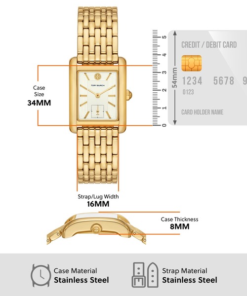 TORY BURCH（トリーバーチ） アナログ腕時計 FREE ゴールド レディース