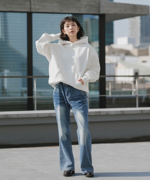 C*O様 ESSENTIAL パーカー　ベージュ オーバーサイズ FOG ESSENTIALS/エッセンシャルズ FRONT LOGO BOXY PULLOVER HOODIE