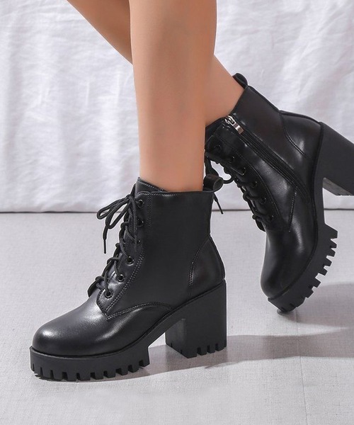 Lace Ladies（レースレディース） ブーツ チャンキーヒールレース