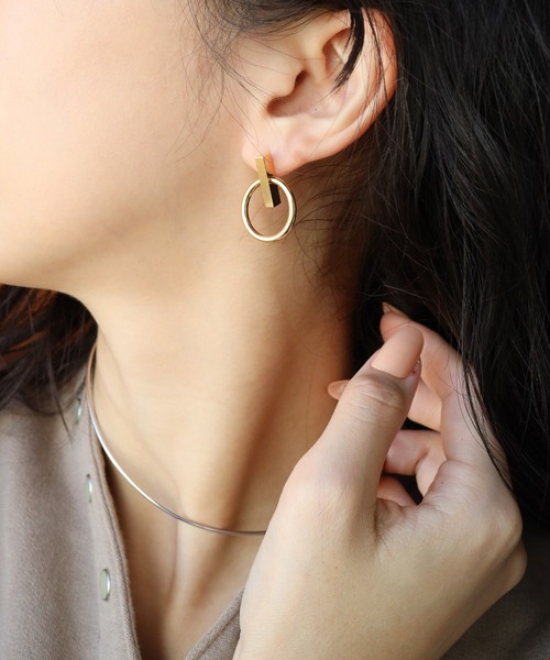 e.m. ピアス 「ZOZOTOWN限定」Gold thin 10ピアス レディース