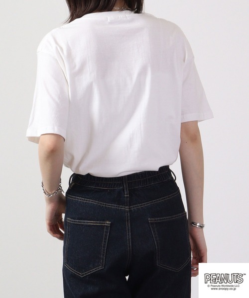 【SALE 10%OFF】 juicy ジューシー vintage snoopy ヴィンテージ スヌーピー さがら刺? クレイジー Tシャツ 夏 レディース 半袖 おしゃれ PEANUTS SNOOPY サガラ刺繍Tシャツ レディース
