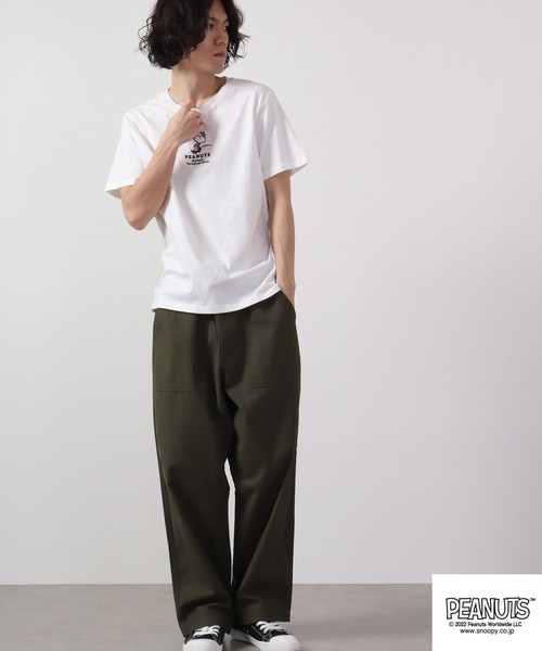 【SALE 10%OFF】 juicy ジューシー vintage snoopy ヴィンテージ スヌーピー さがら刺繍 Tシャツ 夏 レディース 半袖 おしゃれ 綿 PEANUTS tシャツ スヌーピー サガラ刺繍 半袖 Tシャツ
