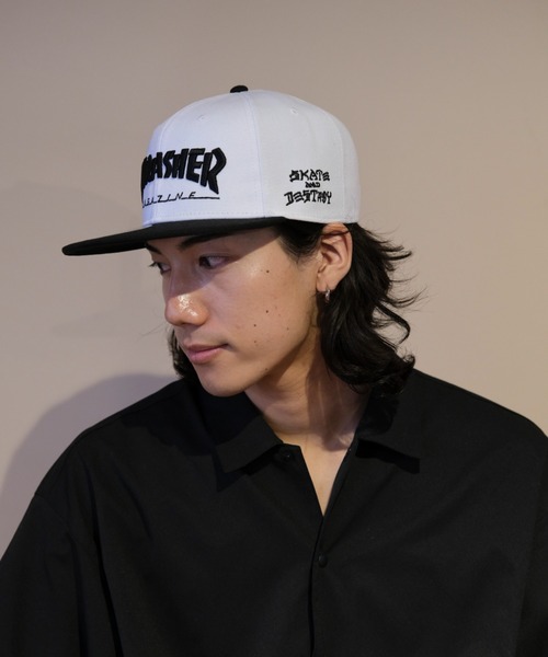 グリーニア フィッシャーズ キャップ(帽子) THRASHER スラッシャー キッズサイズ ロゴ刺繍 キャップ 帽子