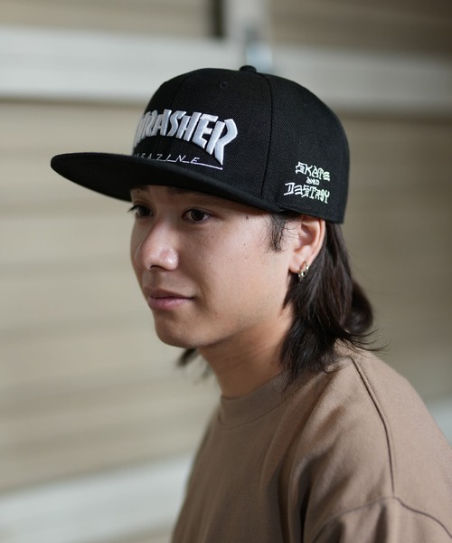 THRASHER（スラッシャー） キャップ 帽子 キャップ フラットバイザー