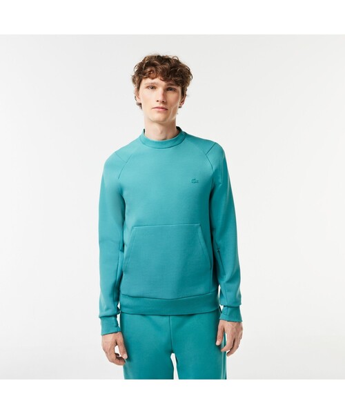 ★LACOSTE★カジュアル クルーネック スウェットシャツ LACOSTE トレーナー スウェット 「EC限定」ダブルフェイスクルー