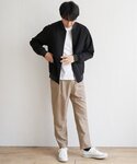 パンツ 「セットアップ対応」イージーケアリネン...の詳細画像5