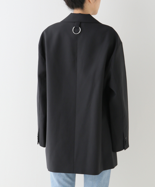 レア♫tibi フリルネイビーロングジャケット tibi ジャケット テーラードジャケット 「TIBI /ティビ