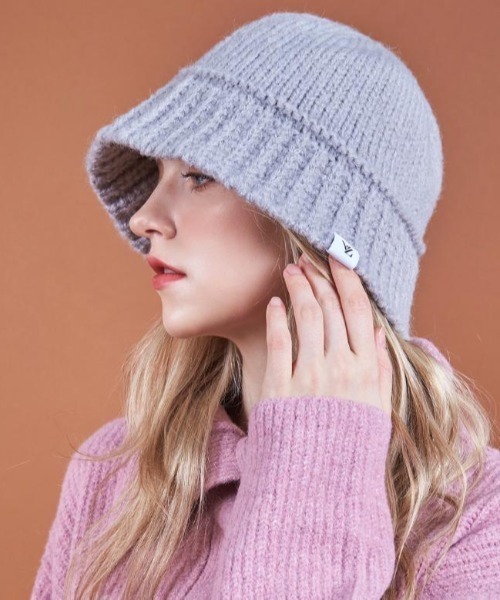 VARZAR（バザール） 帽子 ハット /Monogram Label Wool Knit Bucket