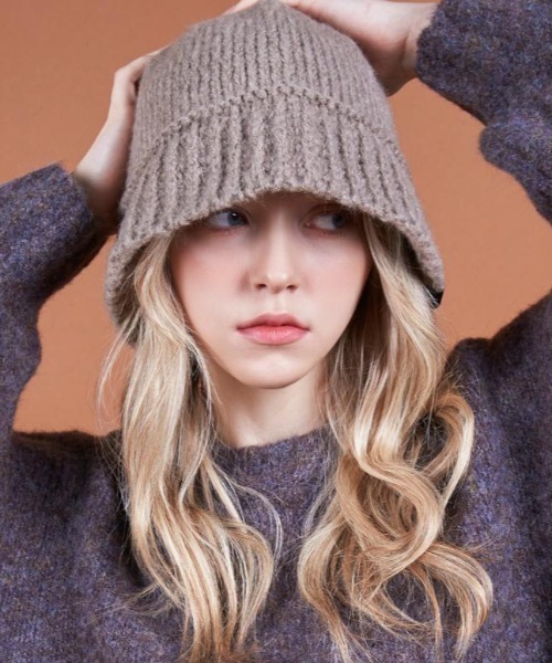 VARZAR 帽子 ハット VARZAR(バザール)/Monogram Label Wool Knit