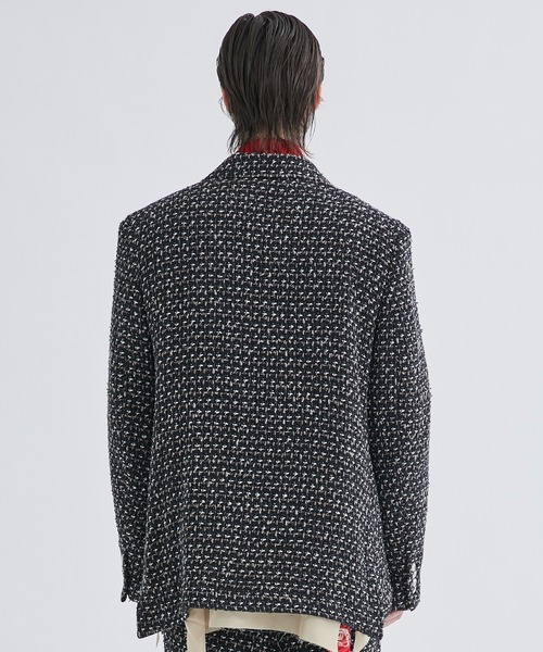 ジャケット テーラードジャケット 【sulvam/サルバム】FANCY TWEED OVER JACKET sulvam/サルバム FANCY TWEED OVER