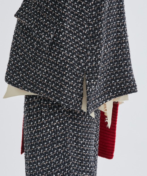 ジャケット テーラードジャケット 【sulvam/サルバム】FANCY TWEED OVER JACKET sulvam/サルバム FANCY TWEED OVER