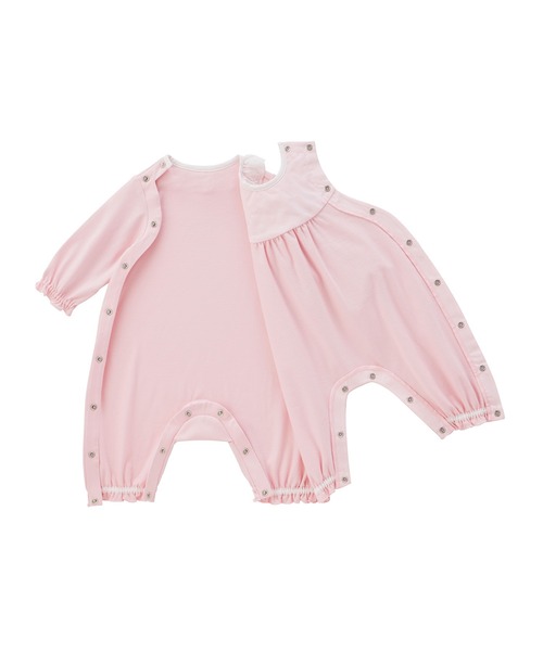 MIKI HOUSE（ミキハウス） ベビー服 ロンパース 白襟7分丈カバーオール