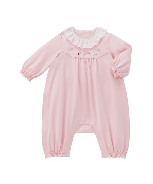 MIKI HOUSE（ミキハウス） ベビー服 ロンパース 白襟7分丈カバーオール