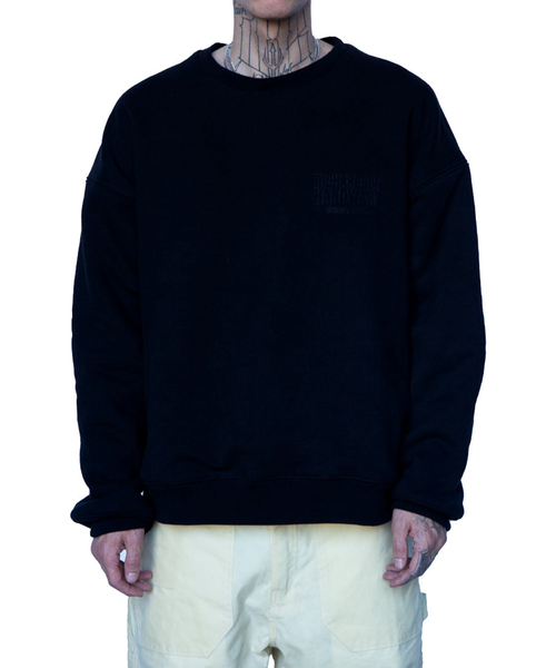 Richardson / スウェット/3/コットン/BLK RICHARDSON（リチャードソン） トレーナー スウェット 3D Embossed