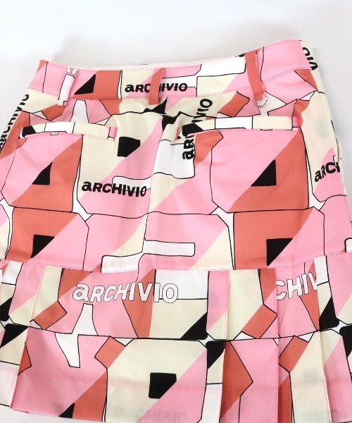 新品タグ付きarchivioアルチビオ通気撥水スカート36 archivio スカート 「LADIES」通気撥水バック裾プリーツスカート