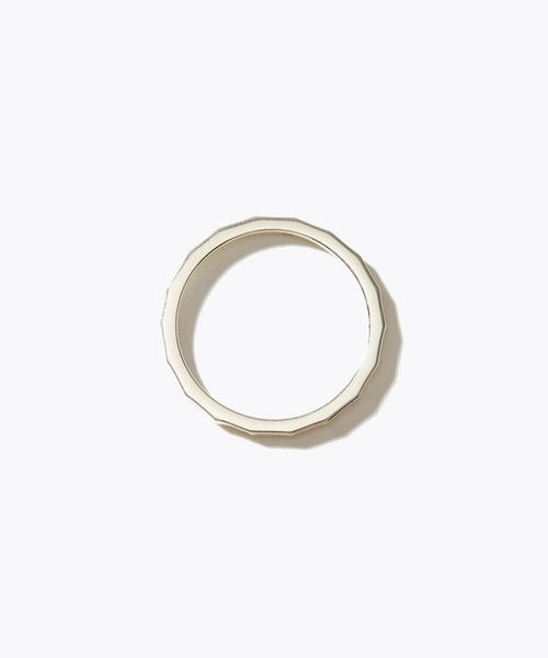 指輪 リング 「basic」 シルバー ファセッテド リング レディースの画像