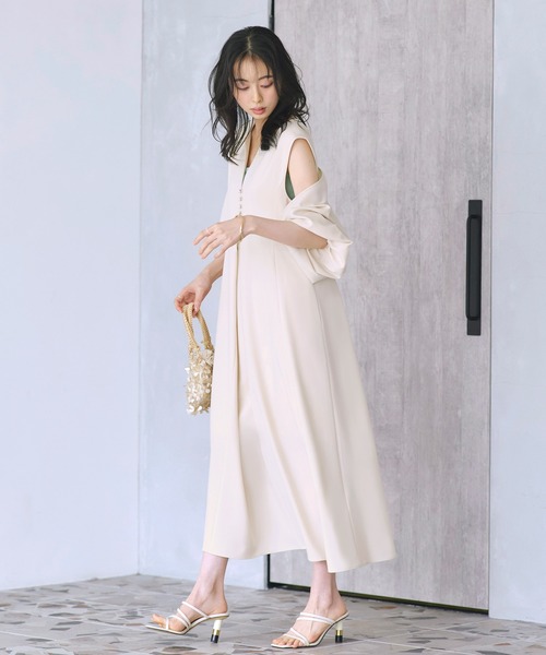 ワンピース ruru RUIRUE BOUTIQUE（ルイルエブティック） ワンピース 洗える3WAYボレロ