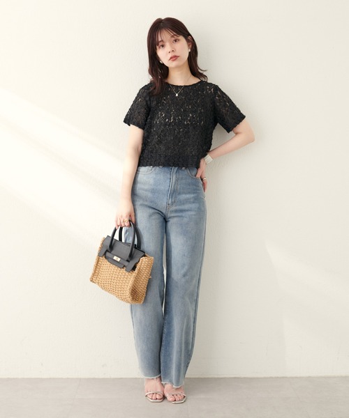 tシャツ ローズチュールレーストップス レディース ローズチュールレーストップス｜アー・ヴェ・ヴェの通販｜&mall