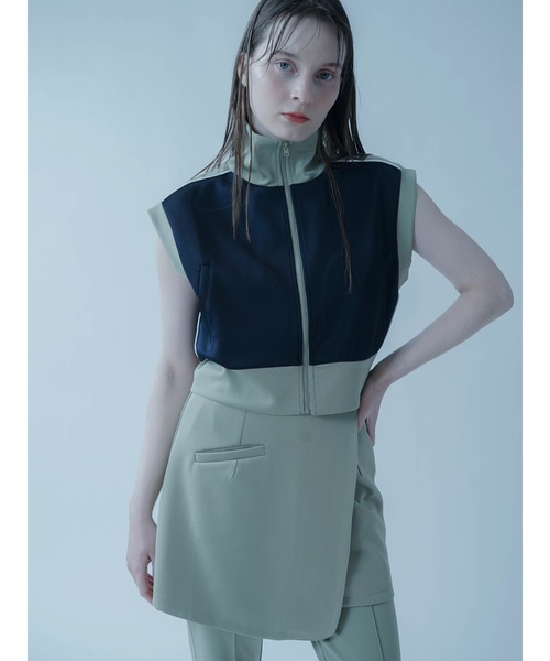 ベスト ジレ BICOLOR JERSEY TOPS レディース ベスト ジレ BICOLOR JERSEY TOPS レディース : ZOZOTOWN Yahoo