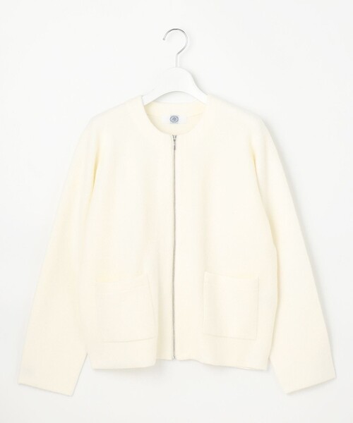 032*新品 ジェイプレス レディース【洗える】BOUCLE ニット アウターM J.PRESS カーディガン 「洗える」BOUCLE ニット アウター