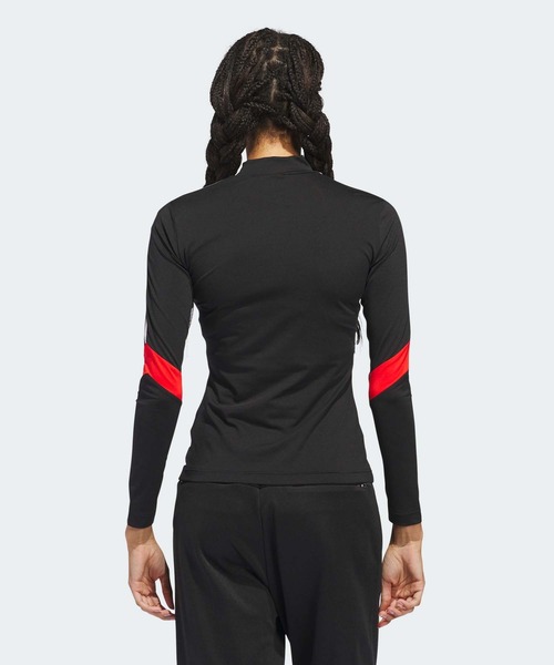 adidas tシャツ JAY3LLE スリーストライプス モックネック 長袖