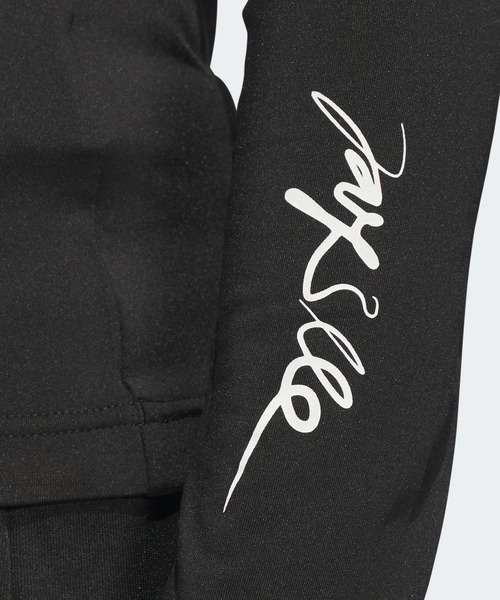 adidas tシャツ JAY3LLE スリーストライプス モックネック 長袖