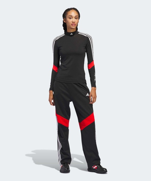 ★ タグ付 未使用 アディダスゴルフadidas Jay3lle ロンt adidas tシャツ JAY3LLE スリーストライプス モックネック 長袖