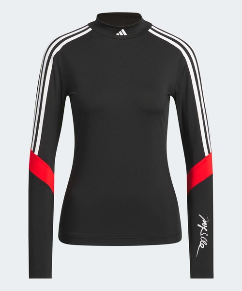 ★ タグ付 未使用 アディダスゴルフadidas Jay3lle ロンt adidas tシャツ JAY3LLE スリーストライプス モックネック 長袖