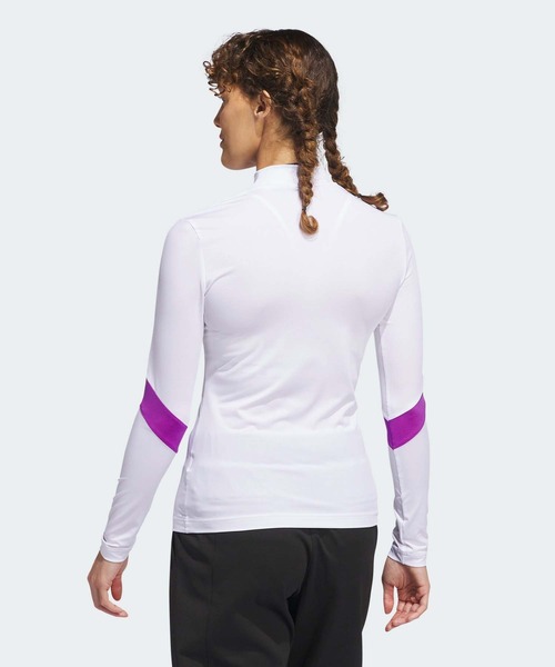adidas tシャツ JAY3LLE スリーストライプス モックネック 長袖