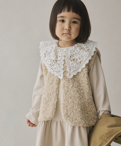 IENA ENFANT（イエナアンファン） ベスト カーリングボアベスト baby