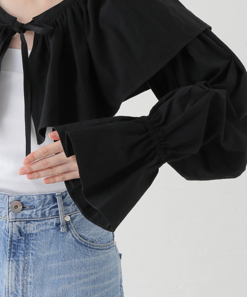 papier シャツ ブラウス papier/パピエ SLOBE別注 Holder blouse 