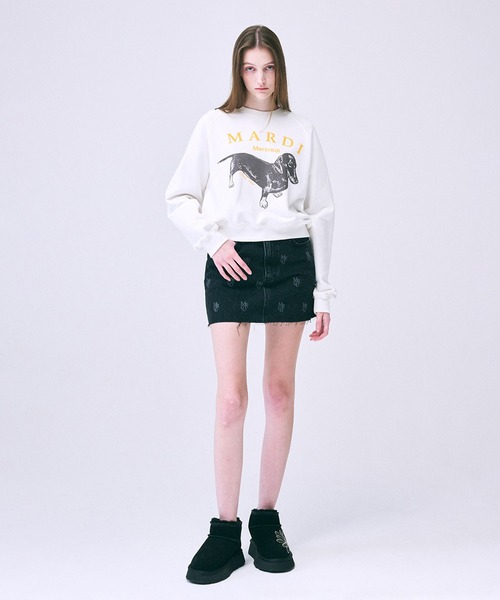 トレーナー スウェット SWEATSHIRT RAGLAN DDANJI レディース メンズ Mardi Mercredi トレーナー スウェット SWEATSHIRT RAGLAN