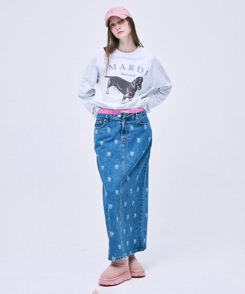 トレーナー スウェット SWEATSHIRT RAGLAN DDANJI レディース メンズ Mardi Mercredi トレーナー スウェット SWEATSHIRT RAGLAN