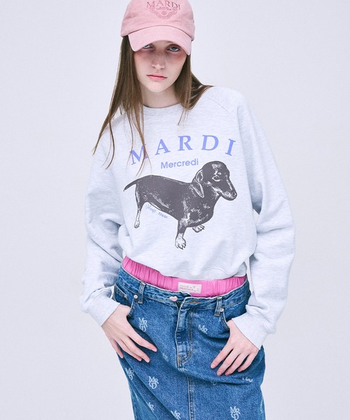 トレーナー スウェット SWEATSHIRT RAGLAN DDANJI レディース メンズ Mardi Mercredi トレーナー スウェット SWEATSHIRT RAGLAN