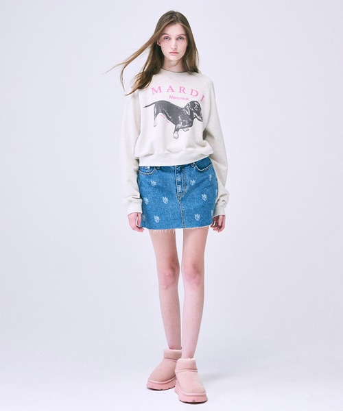 トレーナー スウェット SWEATSHIRT RAGLAN DDANJI レディース メンズ Mardi Mercredi トレーナー スウェット SWEATSHIRT RAGLAN