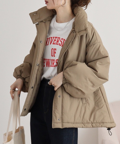 atONE（アットワン） ブルゾン アウター ハイネック衿取り外し2way