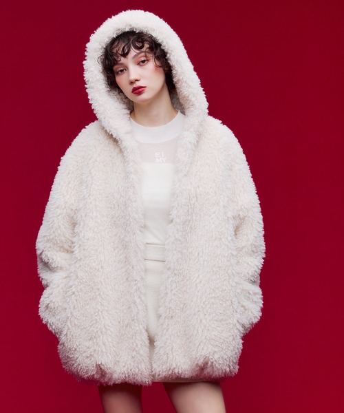 eimy istoire コート アウター French poodle fur フード