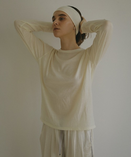 新品】MANOF BACK OPEN W FACE TOPS ベージュ MANOF(マノフ)｜BACK 