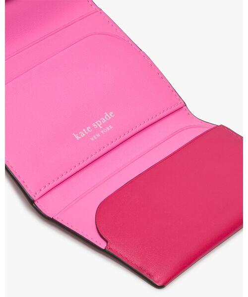 kate spade ★ラベルカードケース三つ折り財布★ kate spade NEW YORK 財布 ラベル カード ケース トライ