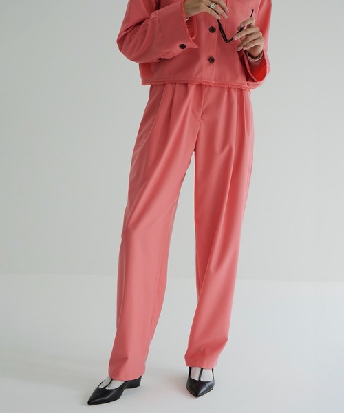 CLANE（クラネ） ワイドパンツ スラックス パンツ WIDE BELT TUCK