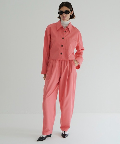 CLANE（クラネ） ワイドパンツ スラックス パンツ WIDE BELT TUCK