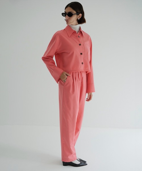 CLANE（クラネ） ワイドパンツ スラックス パンツ WIDE BELT TUCK