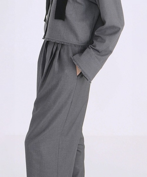 CLANE（クラネ） ワイドパンツ スラックス パンツ WIDE BELT TUCK