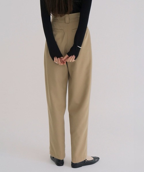 CLANE（クラネ） ワイドパンツ スラックス パンツ WIDE BELT TUCK