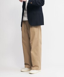 タンジェントGEORGES コットン チノ2プリーツ ワイドパンツ 30% OFF】[5123-81500]Scye/SCYE BASICS(サイ/サイベーシックス
