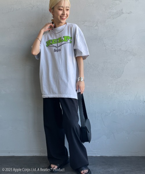 tシャツ 「GOOD ROCK SPEED/グッドロックスピード」 別注 THE BEATLES ロックプリントTシャツ(HELP!) レディース メ GOOD ROCK SPEED/グッドロックスピード] 別注 THE BEATLES