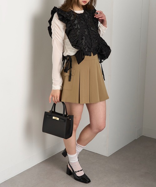 MAGASIN DE MODE Chou ベスト ジレ 「MAGASIN Chou」フリンジ
