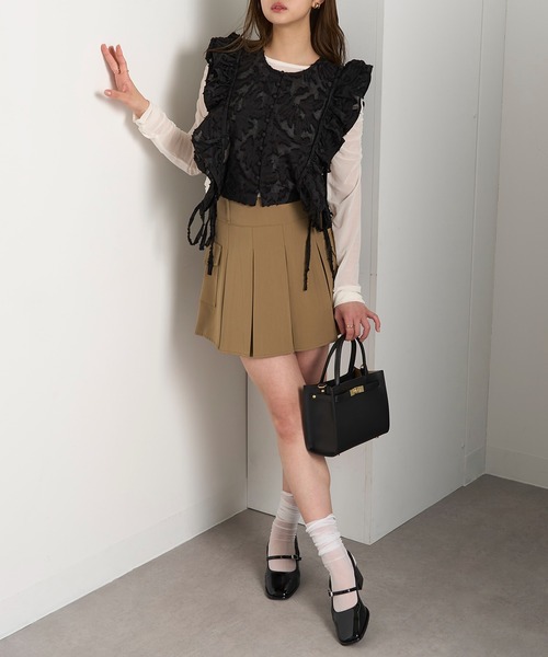 Drawer 184,800円新品RESORT13Gジャカードフリンジニットジレ MAGASIN DE MODE Chou ベスト ジレ 「MAGASIN Chou」フリンジ