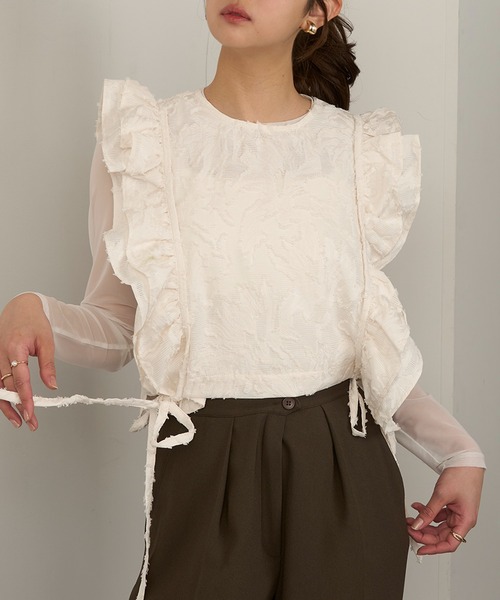 MAGASIN DE MODE Chou ベスト ジレ 「MAGASIN Chou」フリンジ